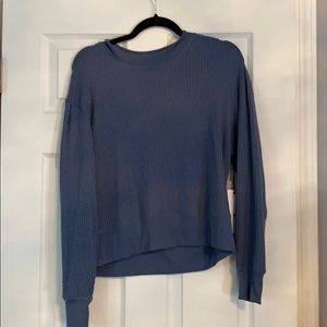 Treasure & Bond blue thermal sweater